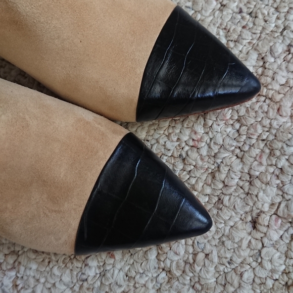 Sigerson Morrison Tan and Black booties size 5.5 - Picture 5 of 14